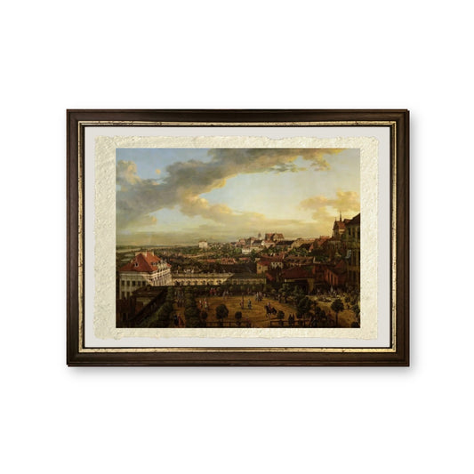 Veduta di Varsavia dalla terrazza del Castello Reale - Bernardo Bellotto - riproduzione incorniciata
