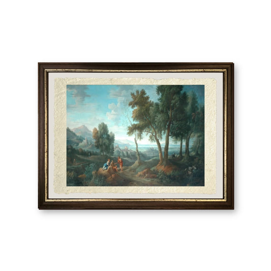 Paesaggio classico, Orizante - Jan Frans van Bloemen - riproduzione incorniciata