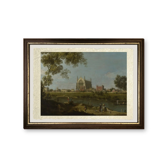 Eton College, 1754 - Giovanni Antonio Canal detto Canaletto - riproduzione incorniciata