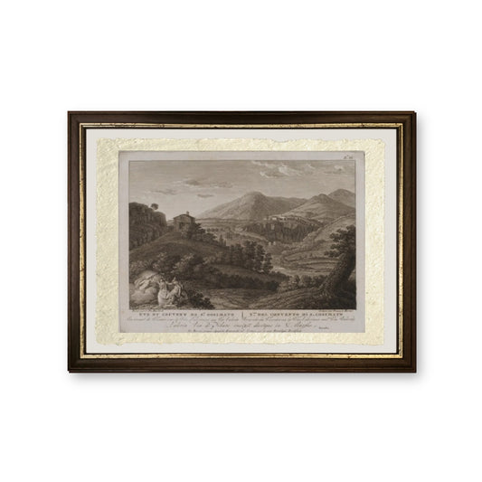 Uve (sic) dal Convento di San Cosimato (n. II) - Jakob-Philipp Hackert - riproduzione incorniciata