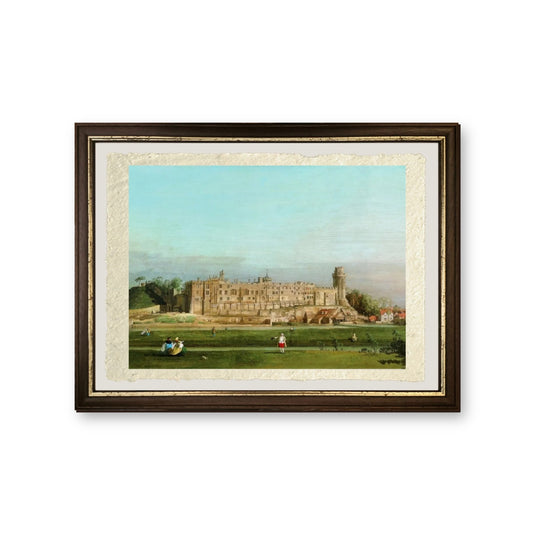 Castello di Warwick, 1748 - Giovanni Antonio Canal detto Canaletto - riproduzione incorniciata