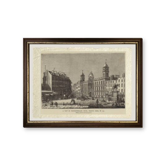 Veduta di Northumberland House, Charing Cross, nel 1753 - Giovanni Antonio Canal detto Canaletto - riproduzione incorniciata