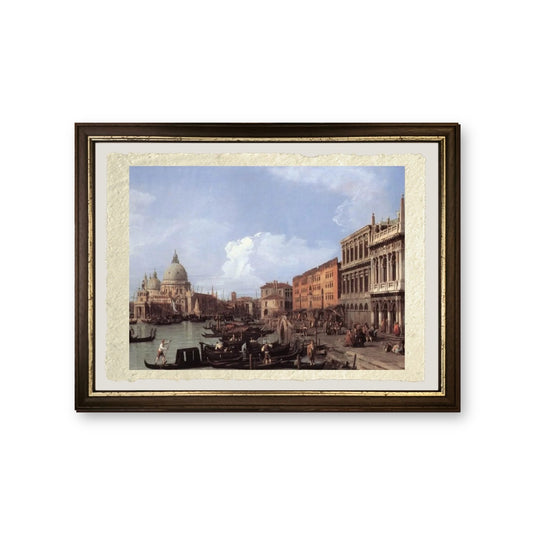 Il Molo - Giovanni Antonio Canal detto Canaletto - riproduzione incorniciata