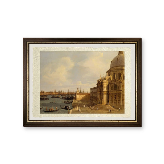 Venezia: Santa Maria della Salute, 1740 - Giovanni Antonio Canal detto Canaletto - riproduzione incorniciata