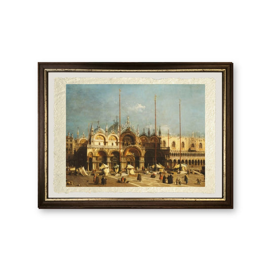 San Marco e il Palazzo Ducale, 1740 - Giovanni Antonio Canal detto Canaletto - riproduzione incorniciata