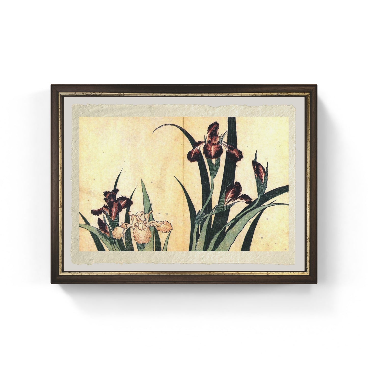 iris di katsushika hokusai su carta amalfi