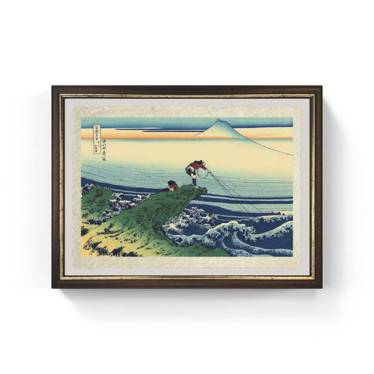 kajikazawa nella provincia di kai di katsushika hokusai stampa su carta amalfi