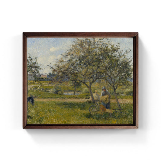 The Wheelbarrow, Orchard by Camille Pissarro