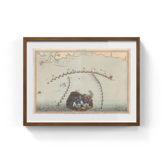 La vittoria di Nelson nella battaglia di Trafalgar di Laurie & Whittle