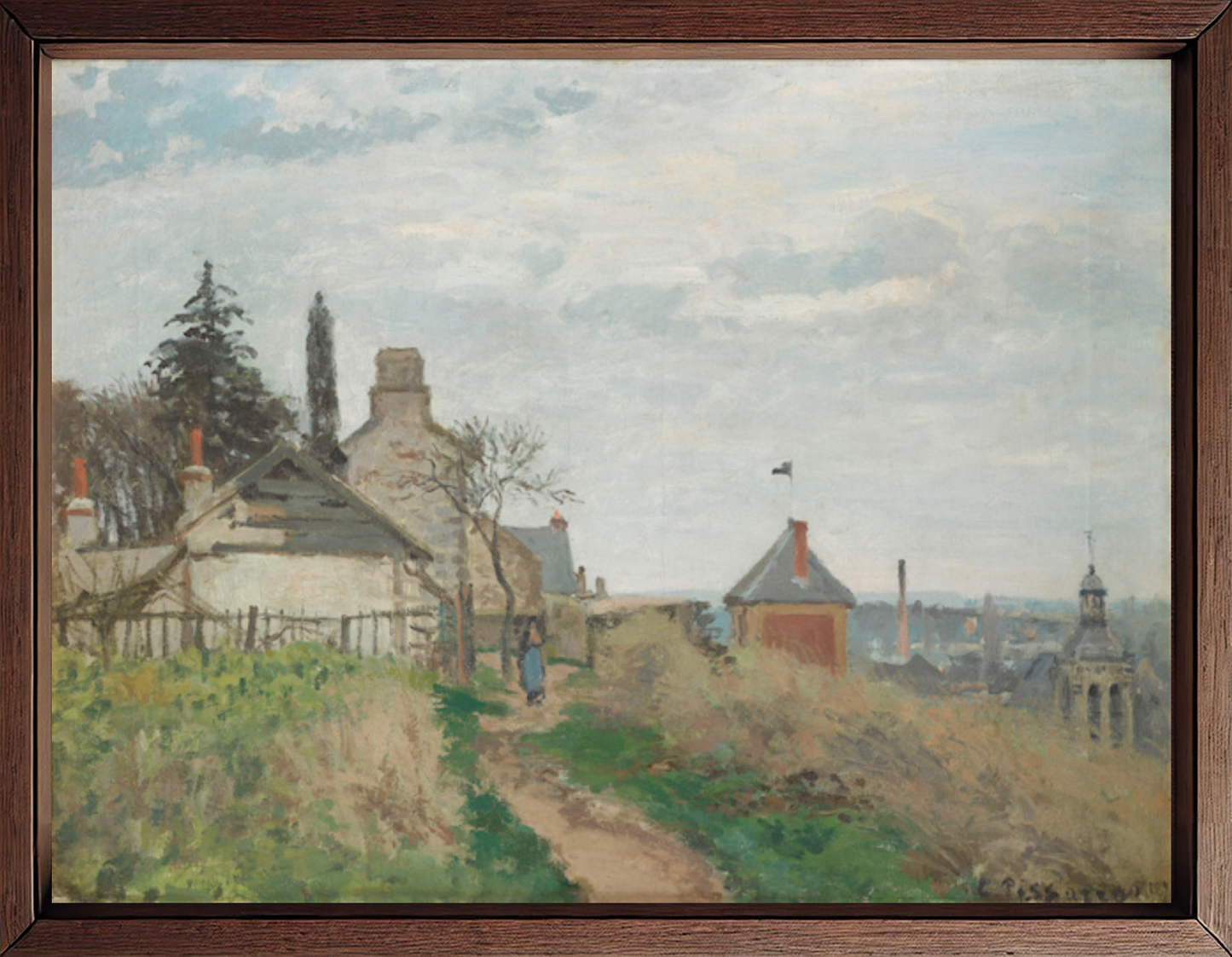 Le Palais de Justice, Pontoise di Camille Pissarro