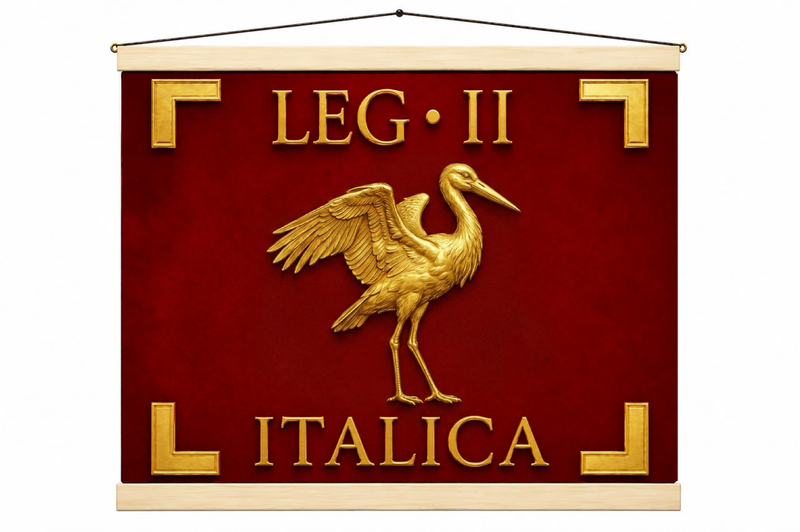 Vessillo romano della Legio II Italica, riproduzione storico-filologica - Trizio Editore