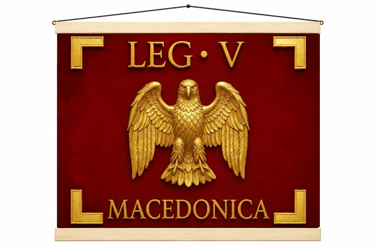Legio V Macedonica Roman Standard