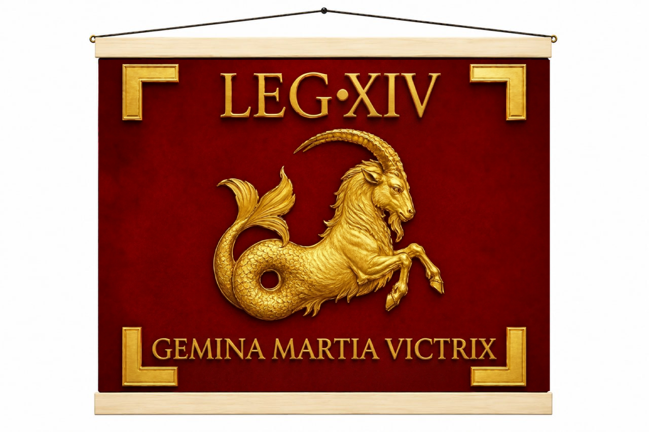 Legio XIV Gemina Martia Victrix Roman Vexillum