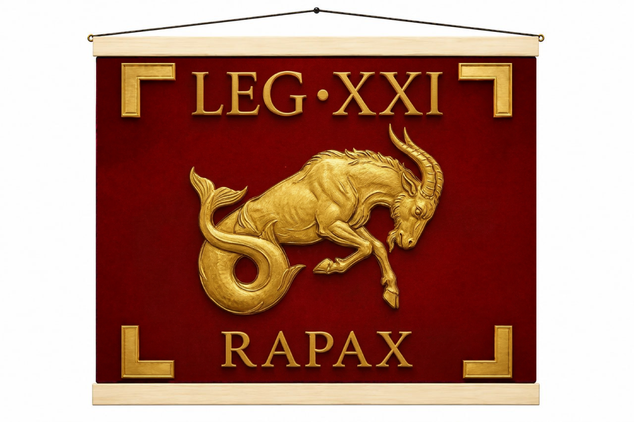 Legio XXI Rapax Roman Vexillum