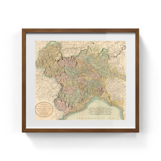 Mappa dei Ducati di Savoia, Milano e Repubblica di Genova di John Cary