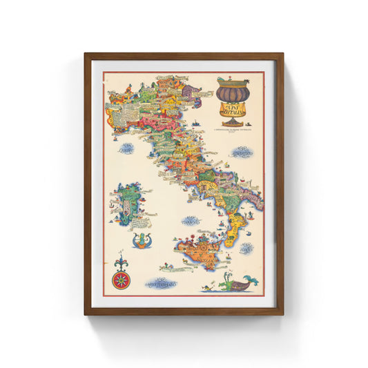 Mappa dei vini italiani del 1976