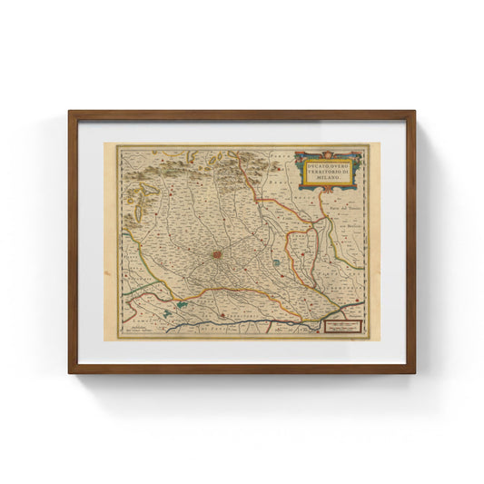 Mappa del Ducato di Milano di Jan Jansson