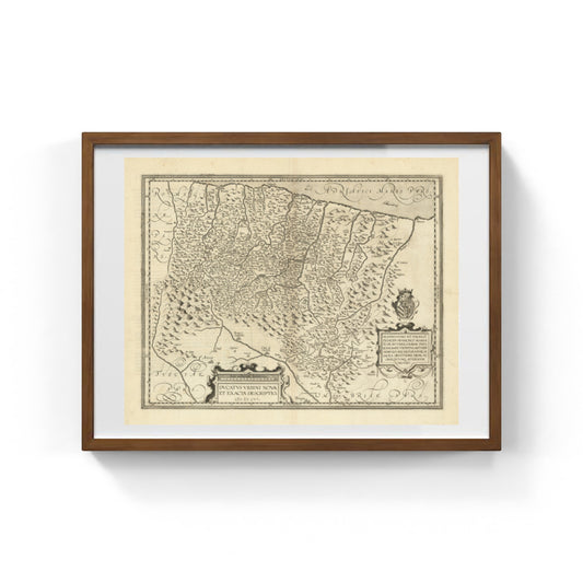 Mappa del Ducato di Urbino di Johannes Baptista Vrients