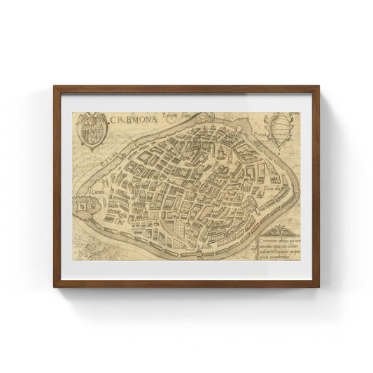 Mappa dell'antica città di Cremona di Pietro Bertelli