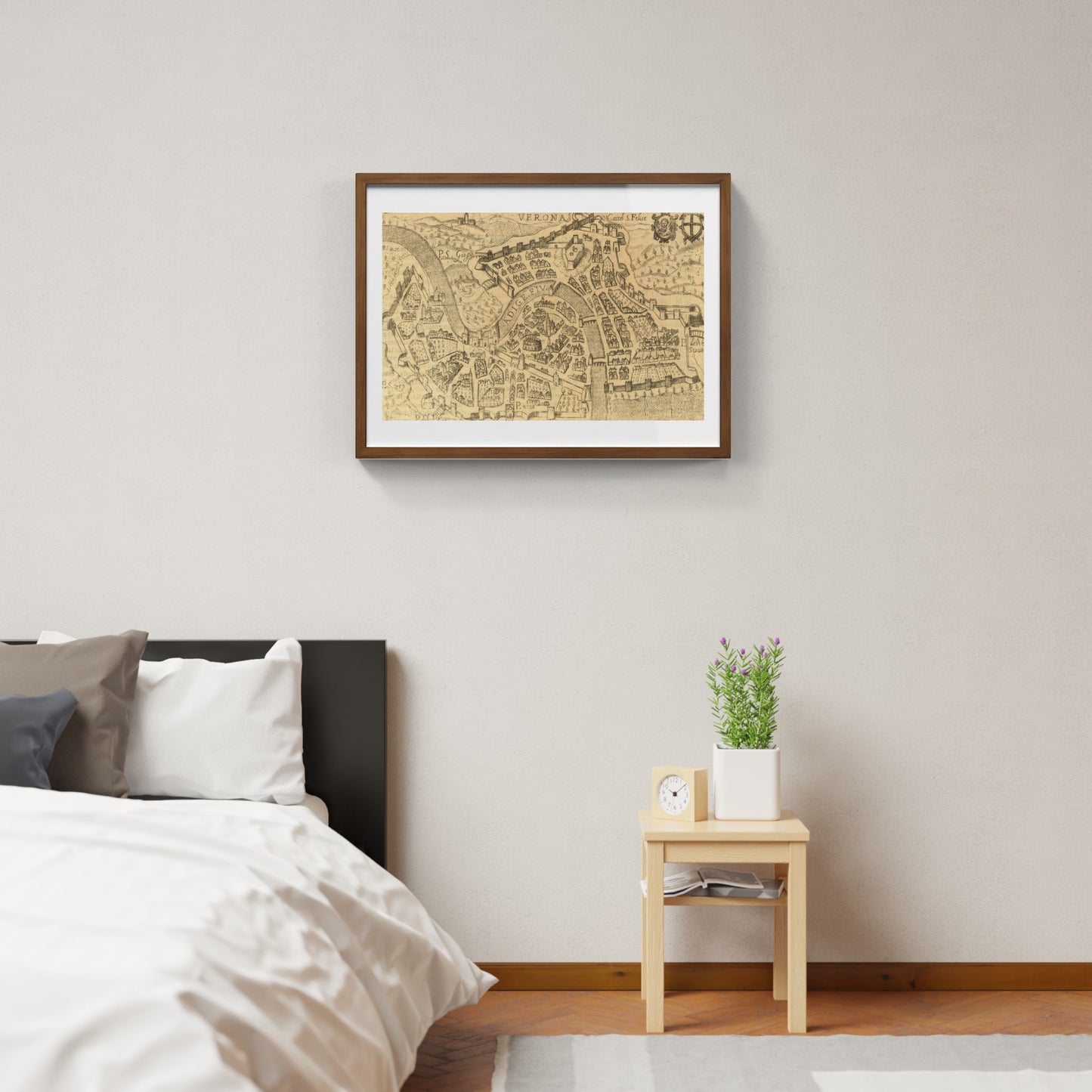 Mappa dell'antica città di Verona di Pietro Bertelli