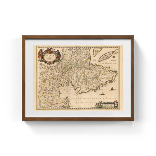 Mappa dell'antica Istria di Jan Jansson