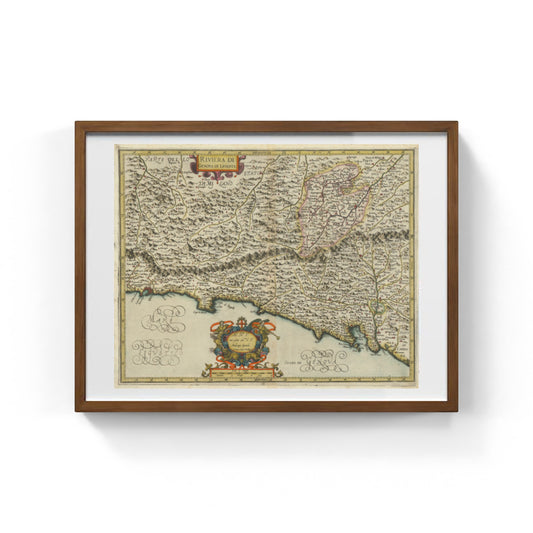 Mappa dell'antica riviera genovese del Levante di Giovanni Antonio Magini