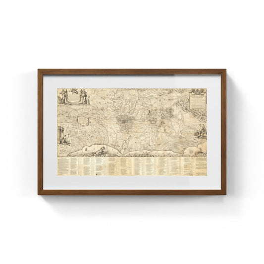 Mappa dell'antico agro romano di Giovanni Battista Cingolani
