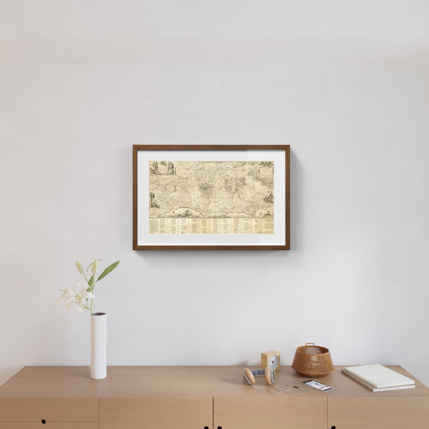 Mappa dell'antico agro romano di Giovanni Battista Cingolani