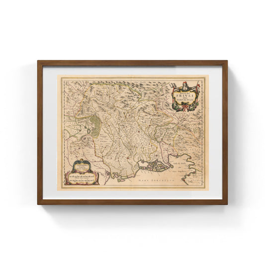 Mappa dell'antico Friuli di Jan Jansson