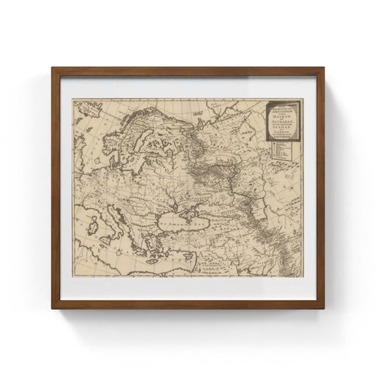 Trade route map of Europe by Isaac Tirion