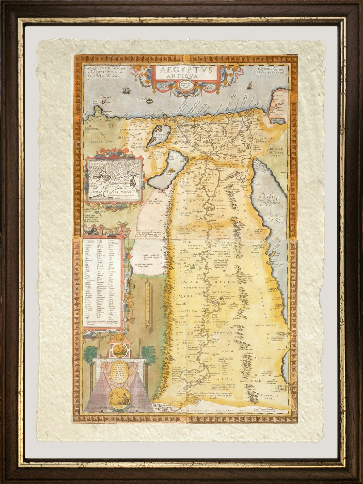 Map of Ancient Egypt, 1584