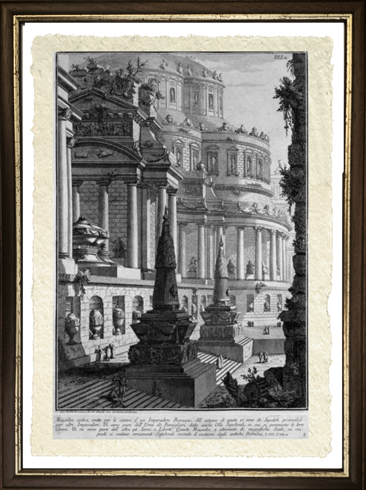 Mausoleo antico, riproduzione di Giovanni Battista Piranesi