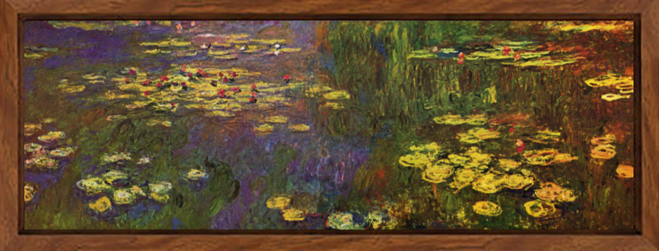 Water Lilies, evening effect, painting by Claude Monet