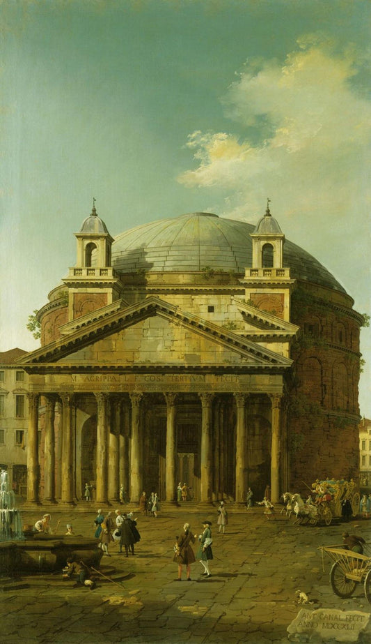 Roma: il Pantheon. Veduta di Canaletto