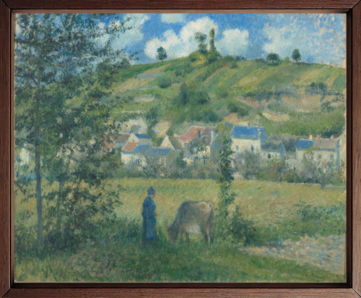 Landscape at Chaponval, 1880 by Camille Pissarro