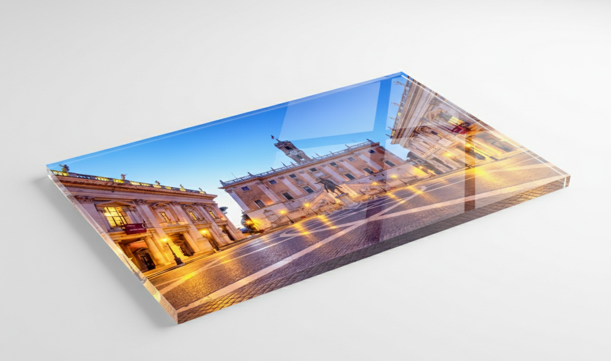 Capitoline Square at dawn, Rome