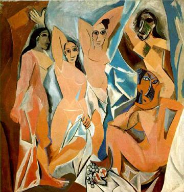 Les Demoiselles d’Avignon di Pablo Picasso su pregiata carta Amalfi