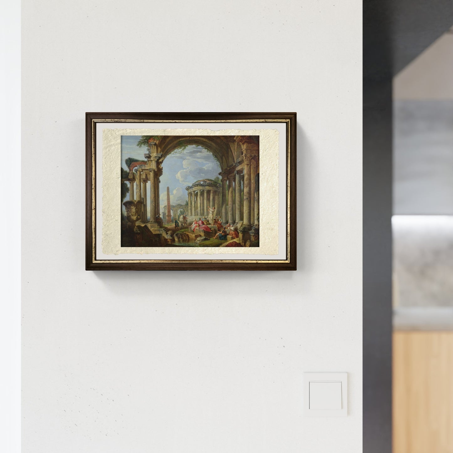Predicazione tra le antiche rovine di Pannini muro