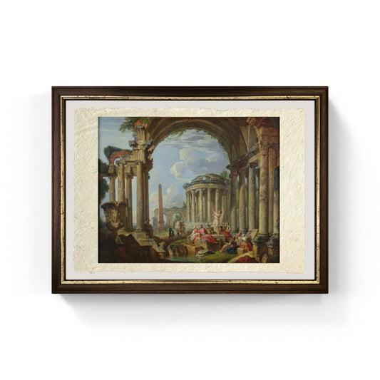 Predicazione tra le antiche rovine di Pannini