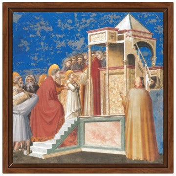 Presentazione della Vergine al Tempio, Giotto. Riproduzione su tela pittorica