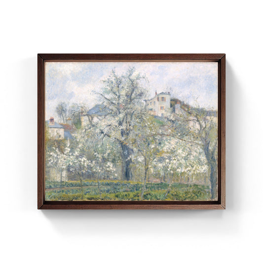 Printemps. Pruniers en fleurs di Camille Pissarro