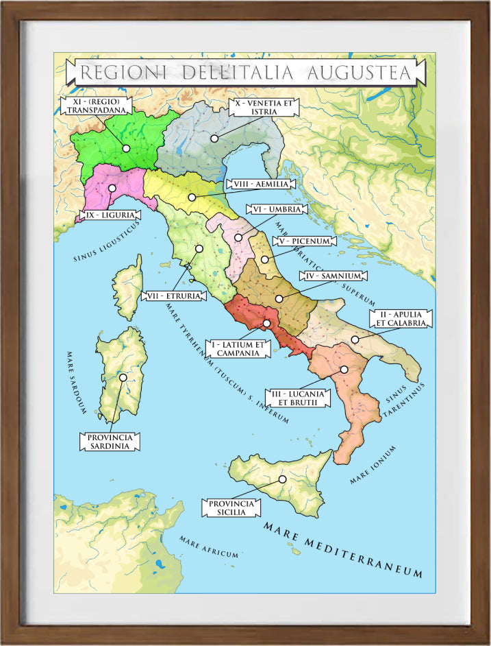 The regions of Augustan Italy 