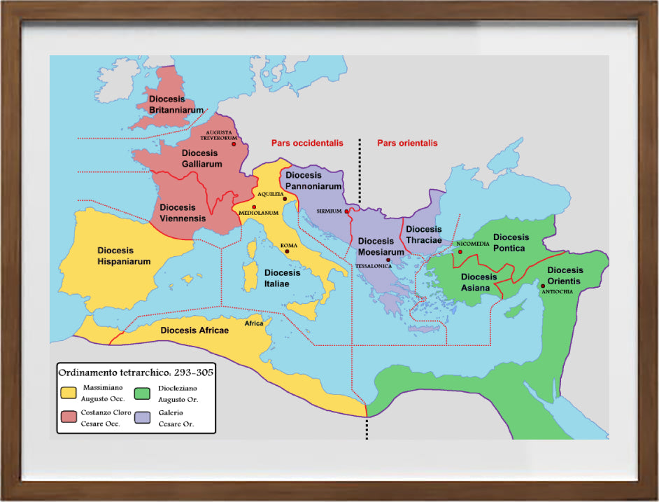 The Roman Empire at the time of the Tetrarchy 