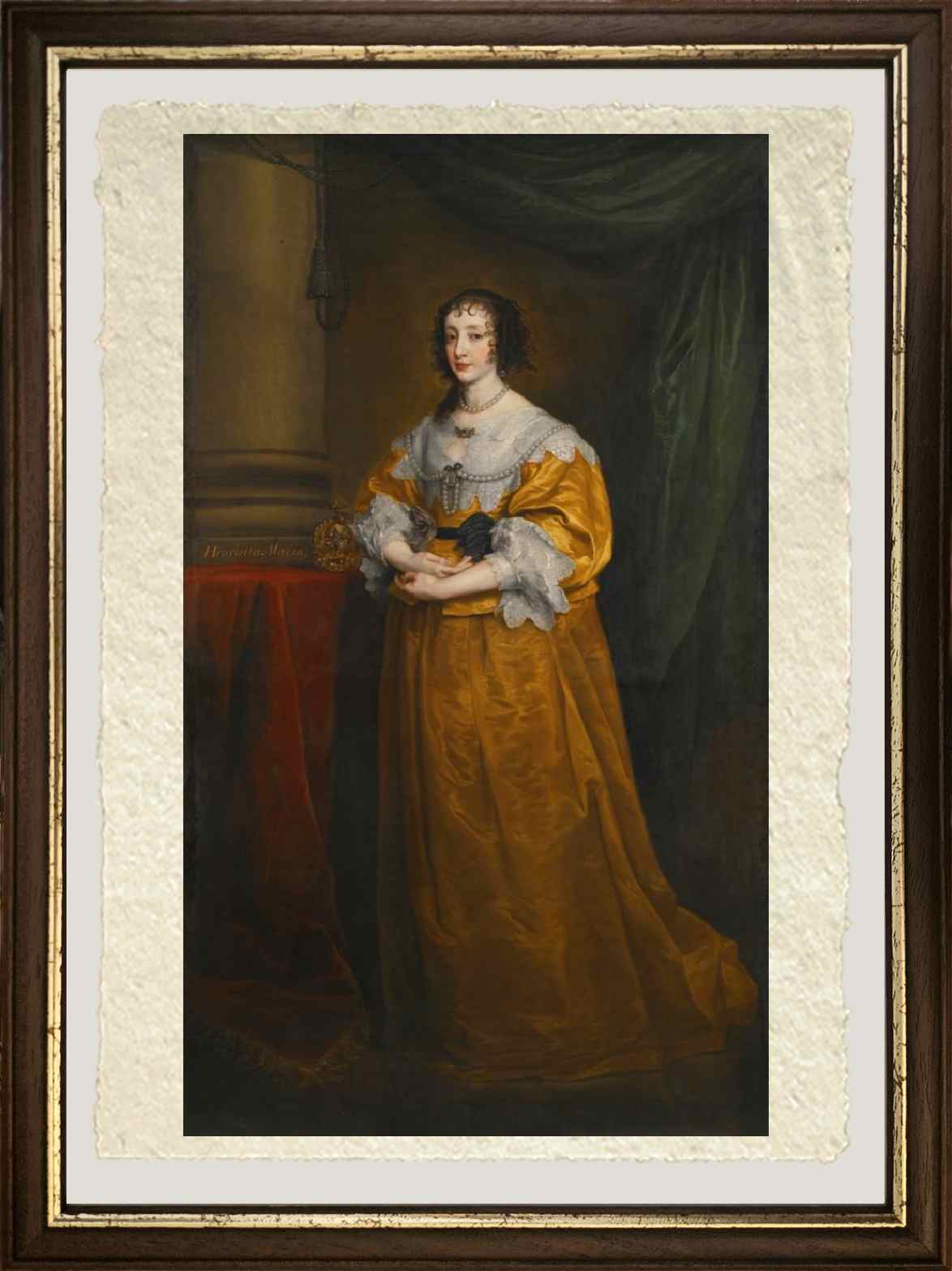 Queen Henrietta Maria on fine Amalfi paper