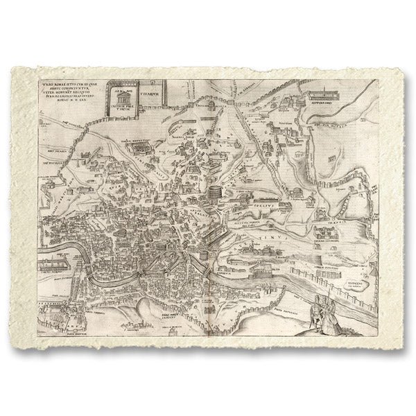 Mappa di Roma di Braun Georg 1541