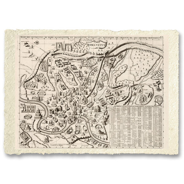 Roma vetus: mappa delle antichità di Roma