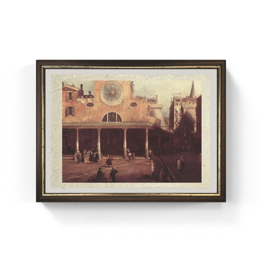 Riproduzione San Giacomo di Rialto di Canaletto stampa su carta Amalfi