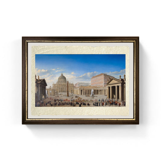 Veduta di San Pietro a Roma di Giovanni Paolo Pannini