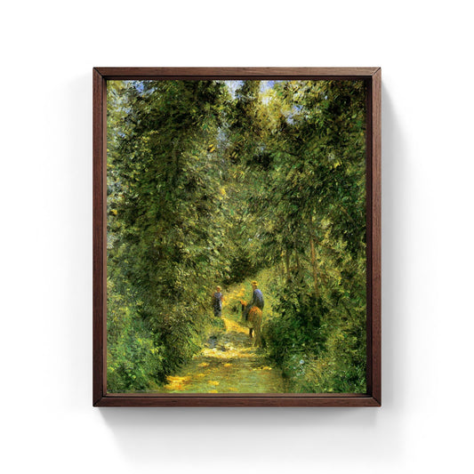 Sentiero nel bosco in estate di Camille Pissarro