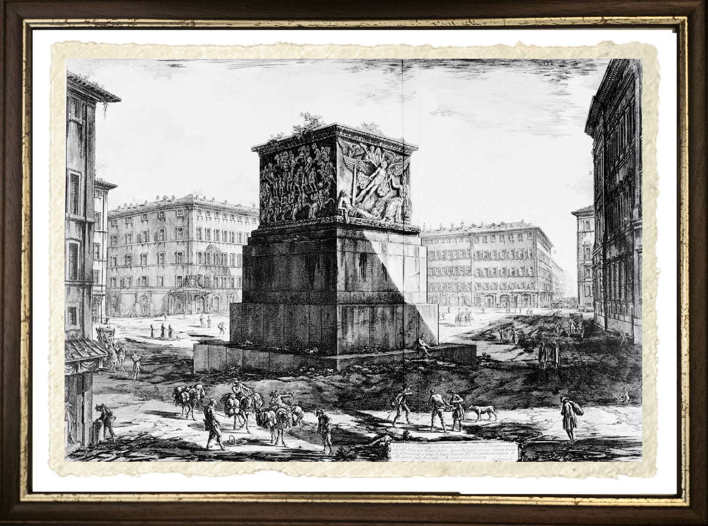 Piedistallo dell'Apoteosi di Antonino Pio e di Faustina, riproduzione di Giovanni Battista Piranesi